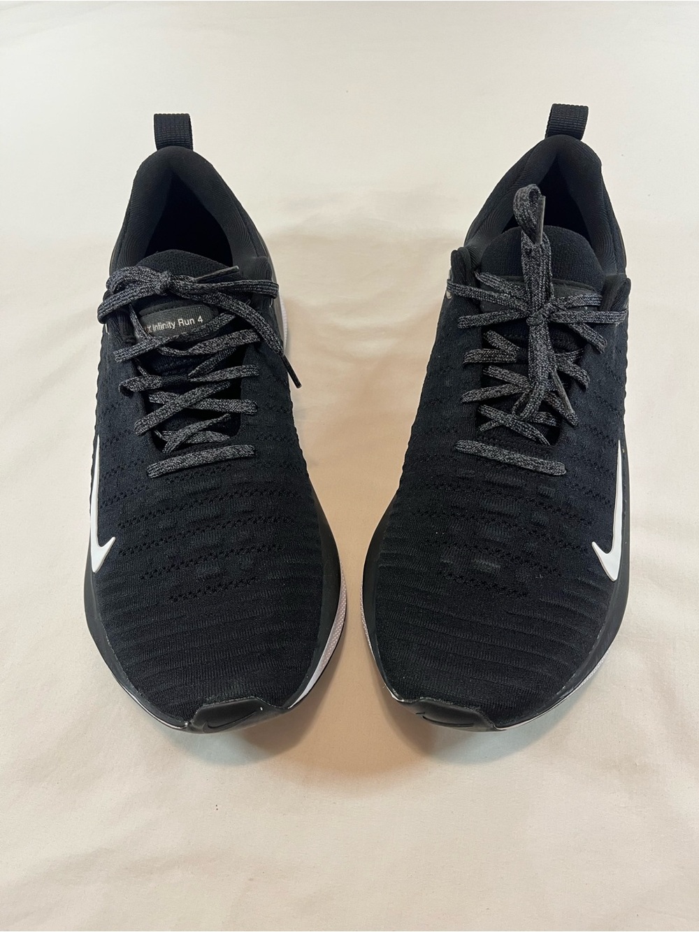 Nike Infinity Run 4 Men’s Black Athletic Sneakers - Picture 2 of 8
